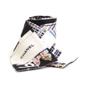 Pre-Owned CHANEL Scarf Silk Black Women's (Good) - Great Deal! - Great Deal!