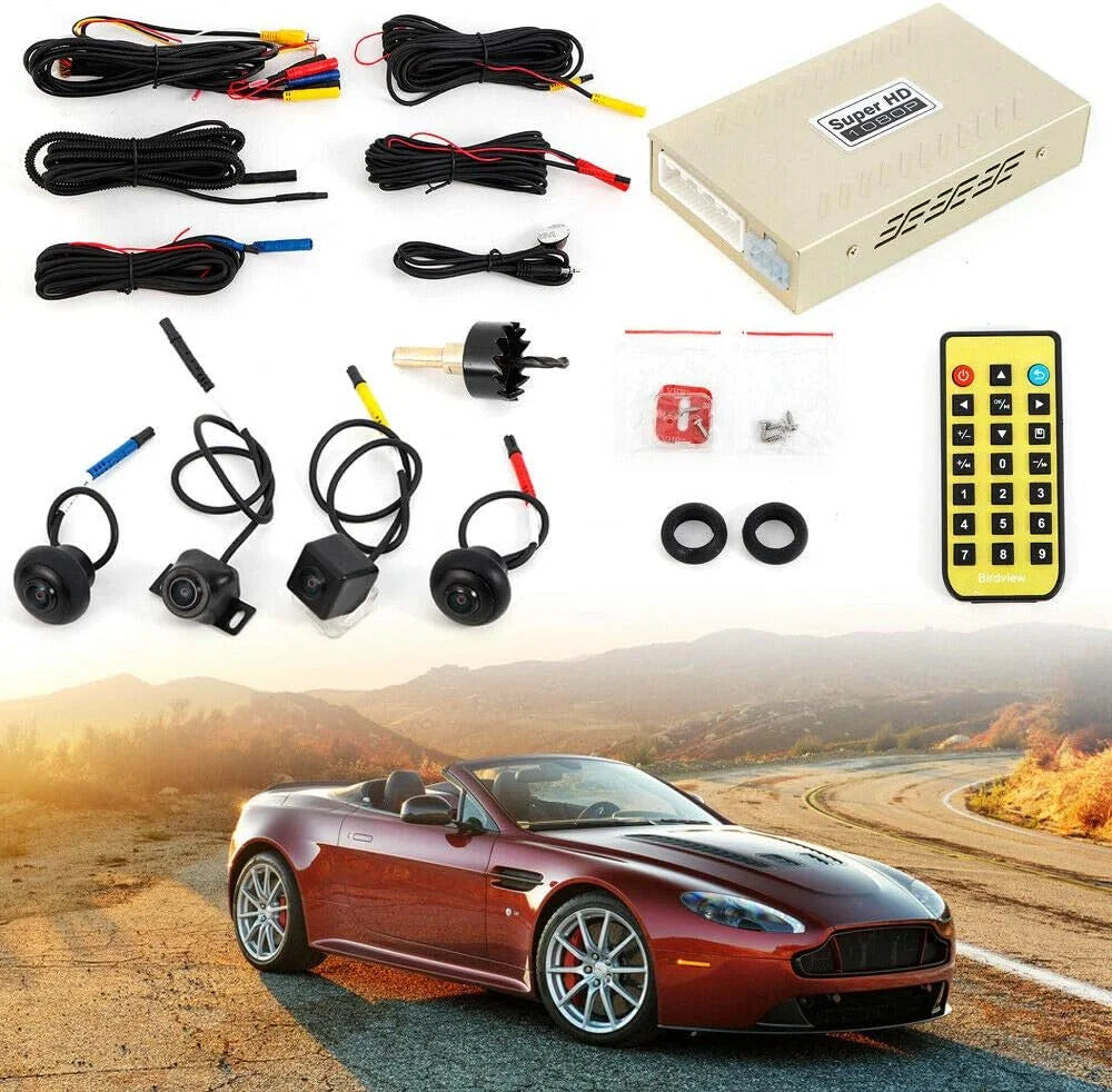 Premium TFCFL Car 360 Bird View Surround System DVR Record Backup Camera parking monitoring
