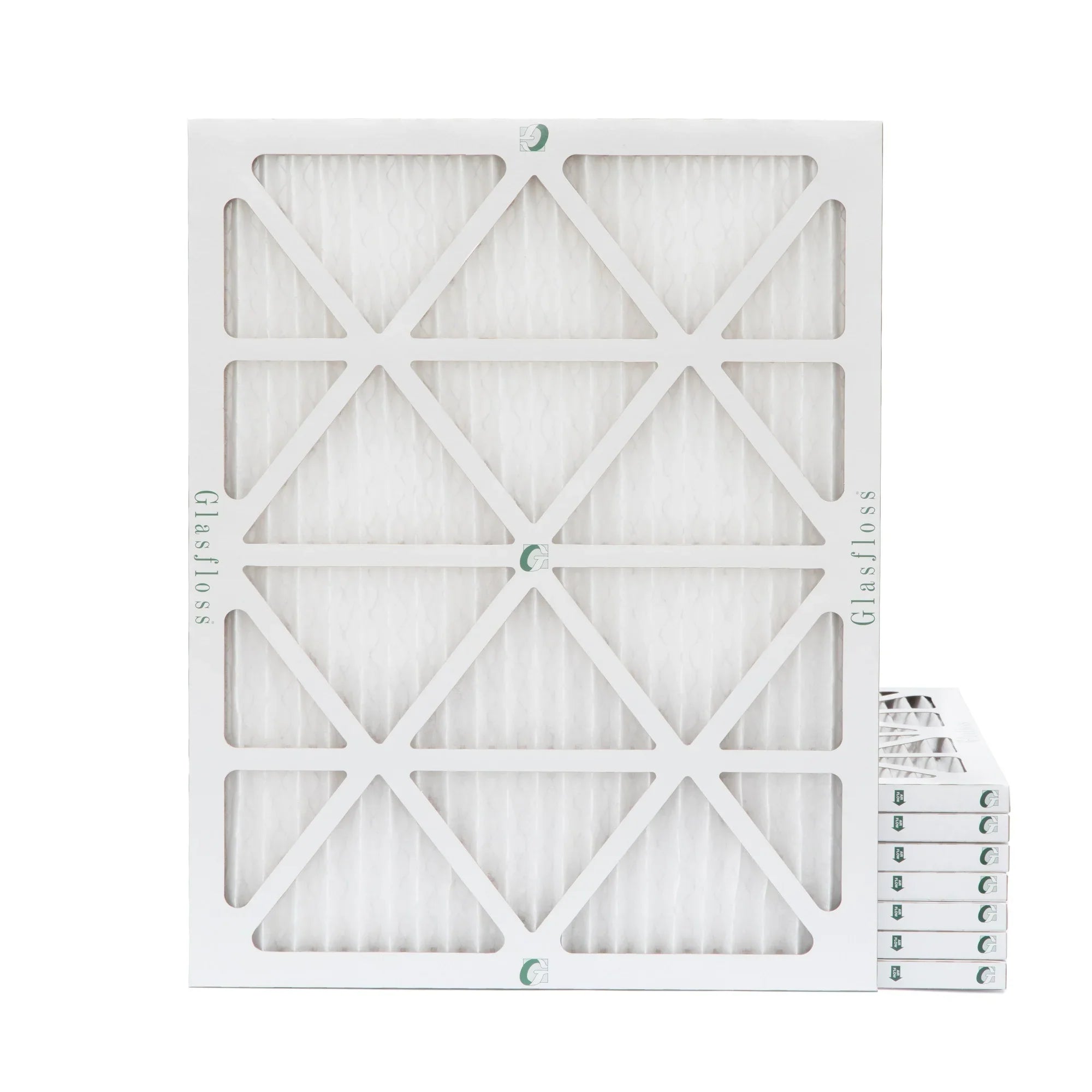 Premium Premium Premium 16-3/8 x 21-1/2 x 1 MERV 10 Pleated AC Furnace Air Filters by Glasfloss Industries. ( 8 Pack ) Replacement filters for Carrier, Payne, & Bryant