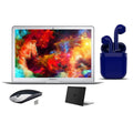 Premium Restored Apple Air 13.3-inch i5 4GB RAM Mac OS 128GB SSD Bundle: Black Case, Wireless Mouse, Wireless/Wireless Airbuds By Certified 2 Day Express (Refurbished) - Great Deal!