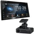 Premium Premium Kenwood DNX697S Navigation Receiver Compatible With Apple CarPlay & Android Auto with a Kenwood DRV-N520 Drive Recorder - Great Deal!