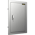 Premium Premium 14x20 Inch Vertical Stainless Steel BBQ Access Door - Ideal for Outdoor Kitchen, BBQ Island, and Grill Station