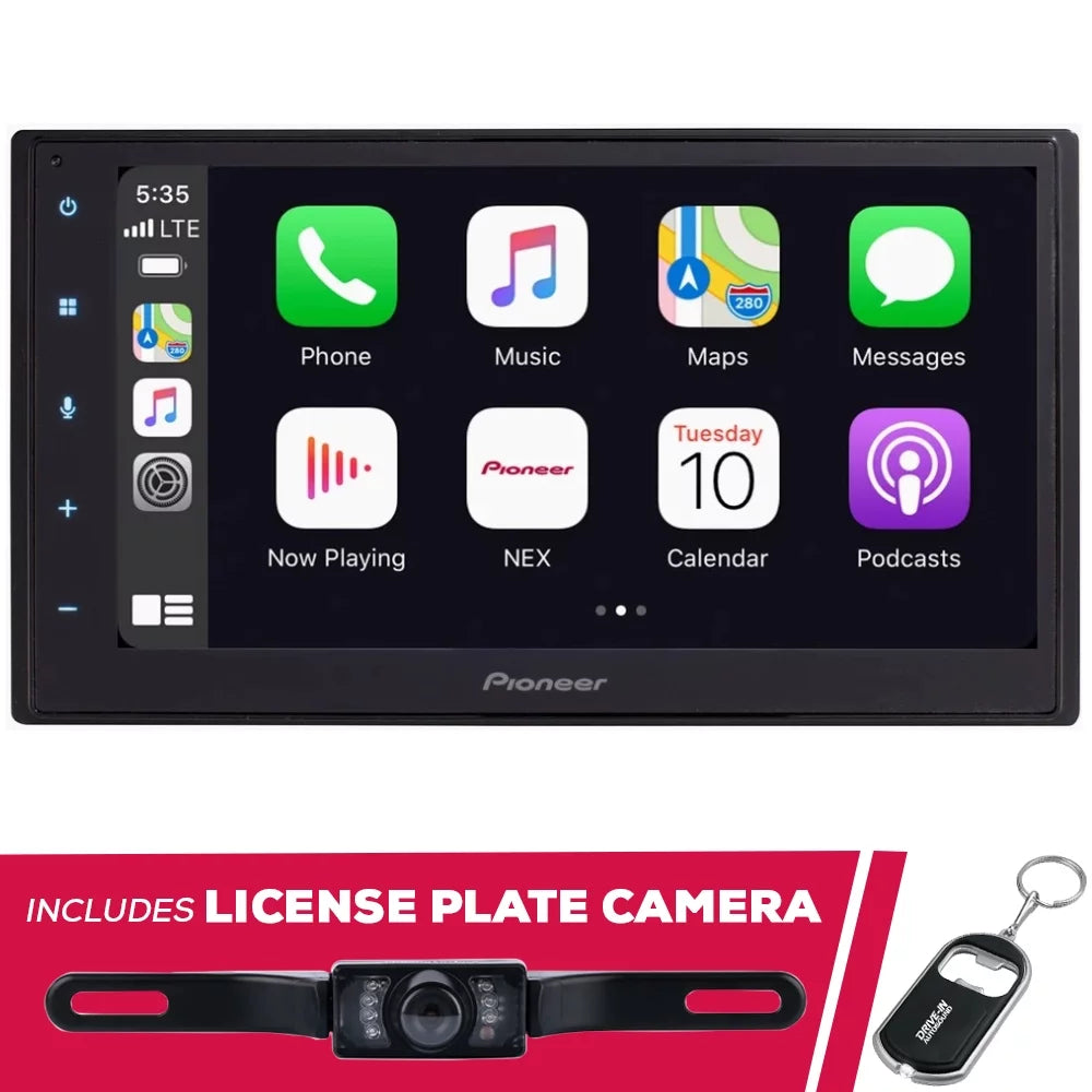 Premium New Pioneer DMH-W2700NEX 6.8 Inch Digital Media Receiver and License Plate Camera - Great Deal!
