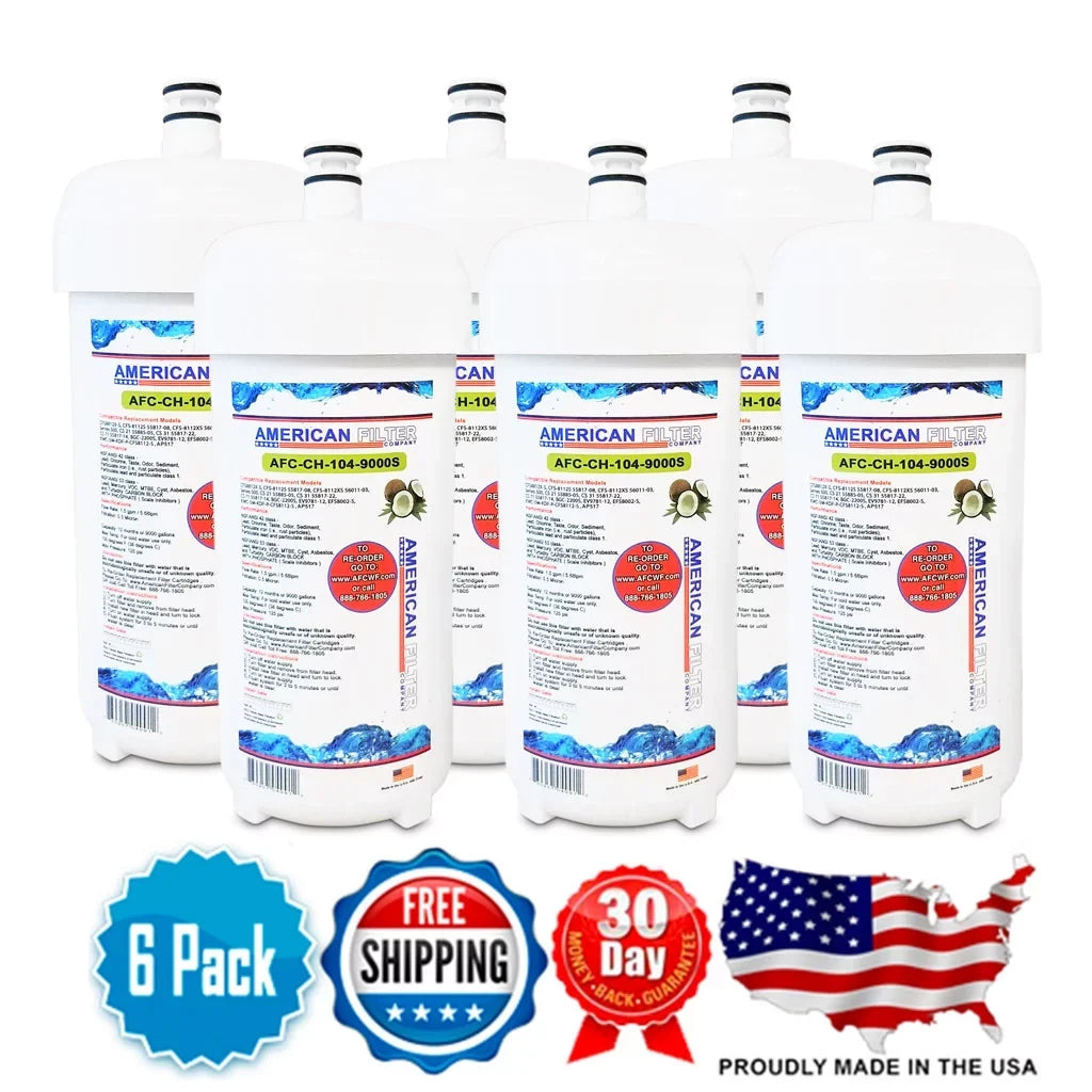 AFC Brand , Water Filters , Model # AFC-CH-104-9000S , Compatible with CunoÂ® Series7000 - 6 Filters - Made in U.S.A. - Great Deal!
