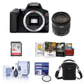 Premium EOS Rebel SL3 DSLR Camera with EF-S 18-55mm f/4-5.6 IS STM Lens, Black - Bundle with Camera Case, 32GB SDHC Card, 58mm UV Filter, Cleaning Kit, MAC Software Package - Great Deal!