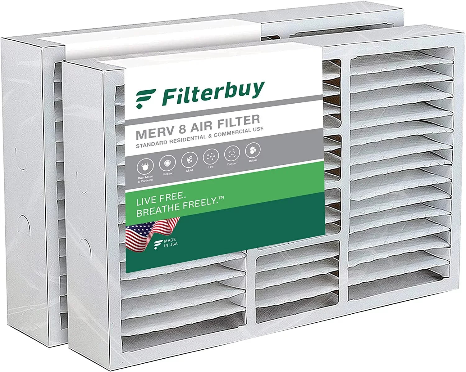 Filterbuy 17x26x4 MERV 8 Pleated HVAC AC Furnace Air Filters for Lennox x6664 (2-Pack) - Great Deal! - Great Deal!