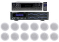 Premium Technical Pro 6000w 6) Zone, Home Theater Wireless Receiver+12) 8" Speakers+EQ