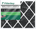 Premium Filterbuy 24x30x1 MERV 8 Odor Eliminator Pleated HVAC AC Furnace Air Filters with Activated Carbon (1-Pack)