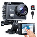 WF Action Cam 4K 60FPS 24MP Sport Camera 40M Underwater Camera Waterproof with Touch Screen Vlog Camera EIS Remote Control 170Â° Wide Angle - Great Deal!