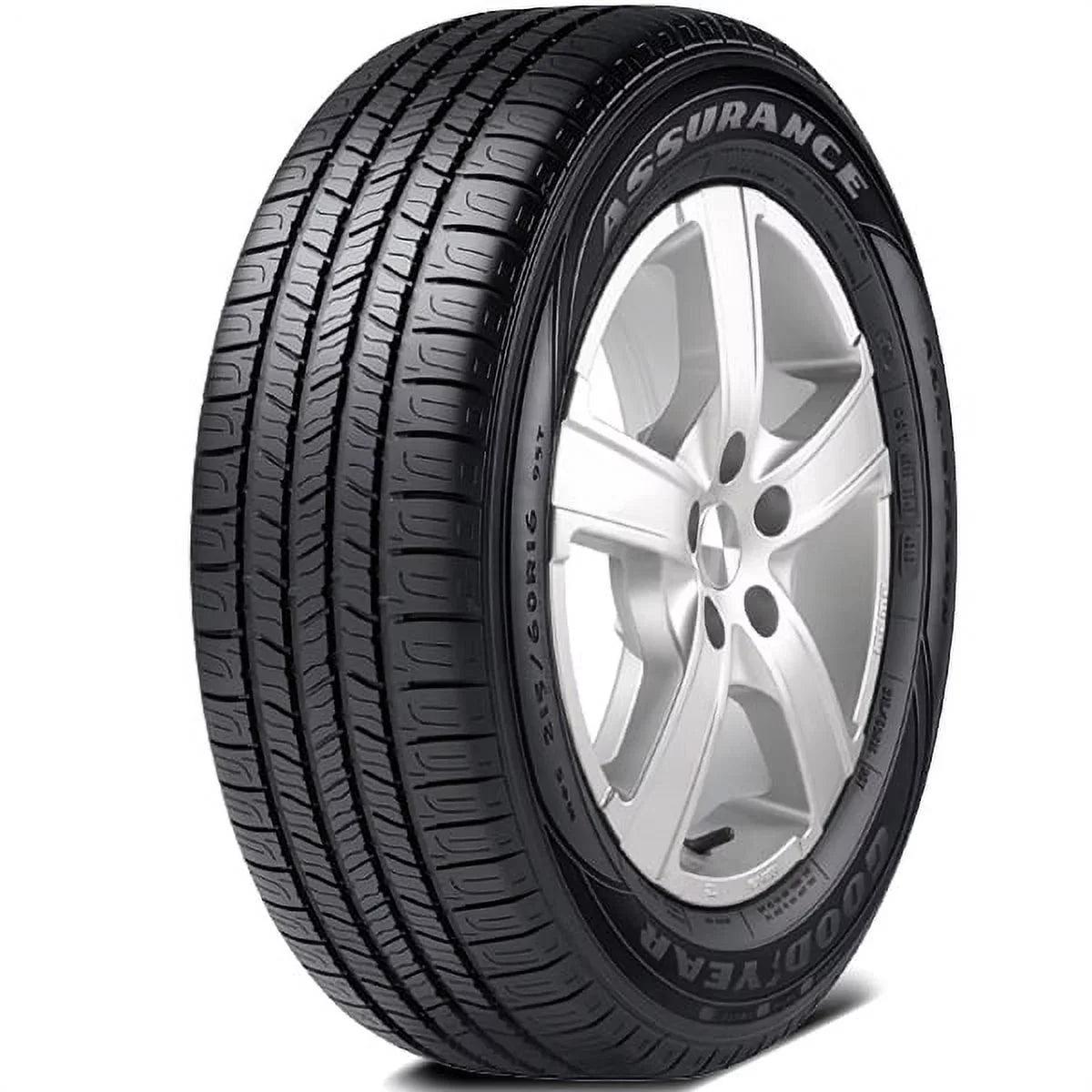 Premium Set of 4 Goodyear Assurance All-Season 185/60R15 84T 600AB 65000 Mile Warranty Tires 407739374 / 185/60/15 / 1856015 Fits: 2004-06 Scion xB Base, 2004-06 Scion xA Base