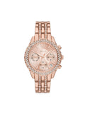 Premium Relic By Fossil Merrit Womens Multi-Function Rose Goldtone Watch with Matching Band - Great Deal!