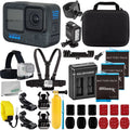 Premium Premium Ultimaxx Advanced GoPro Hero 12 Bundle - Includes: 3x Replacement Batteries, Dual USB Charger, Carry Case & More (26pc Bundle)