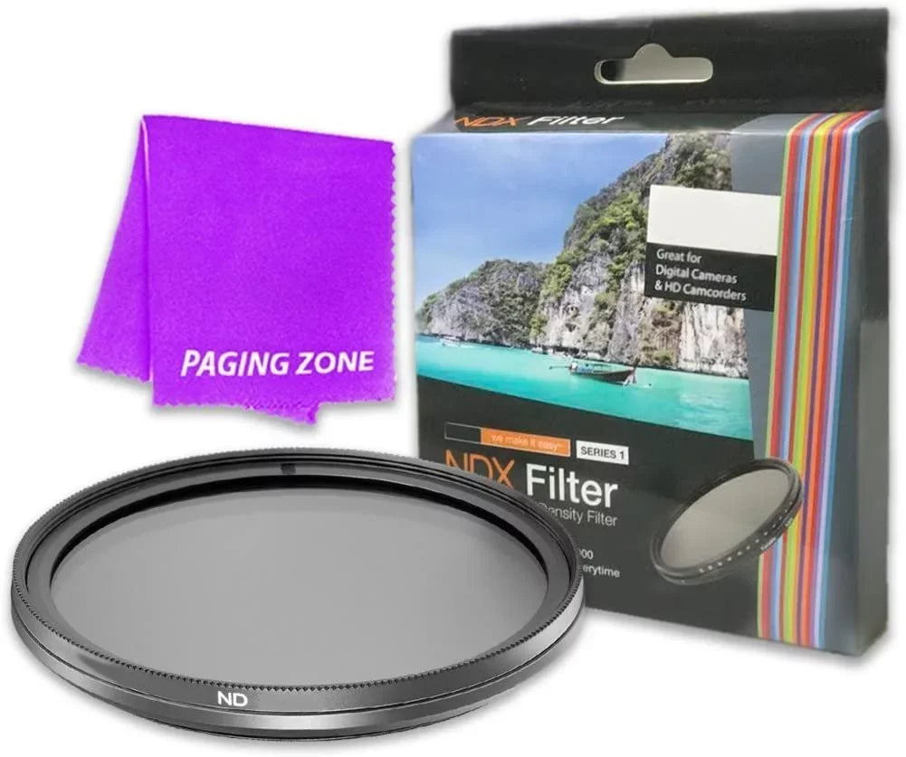 49mm NDX Variable Range Neutral Density Fader Filter Adjustable from ND2 - ND1000 for Sony Alpha NEX-5T