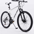 Dinling Mountain Bike, 26-inch wheel, 21 speeds Hybrid Road Bicycle, Black-White - Great Deal!