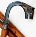 Premium Premium Premium Walking Stick Beautiful Antique Plated Solid Brass Elephant Handle Walking Canes & Crutches Buffed Polished Cane for Men & Women Brown Inlayed Shaft - Great Deal!