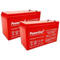 Premium HIGH TEMP 9Ah 12V Sealed BATTERY Fits Aqua Vu Marcum Vexilar 12VOLT - 2 Pack