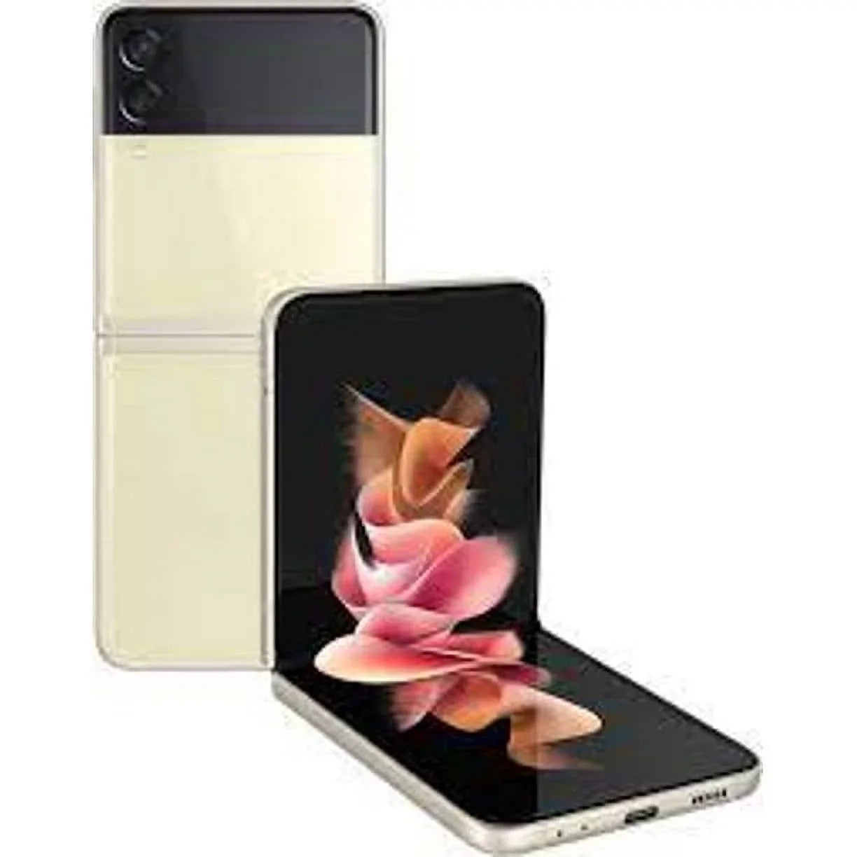 Premium Pre-Owned Samsung Galaxy Z Flip 3 5G F711U 128GB Cream Unlocked Smartphone (Good)