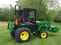 Premium Original Tractor Cab Hard Top Cab Enclosure Fits John Deere 3025E, 3032E, 3038E 2018 and Above 40410 - Great Deal!