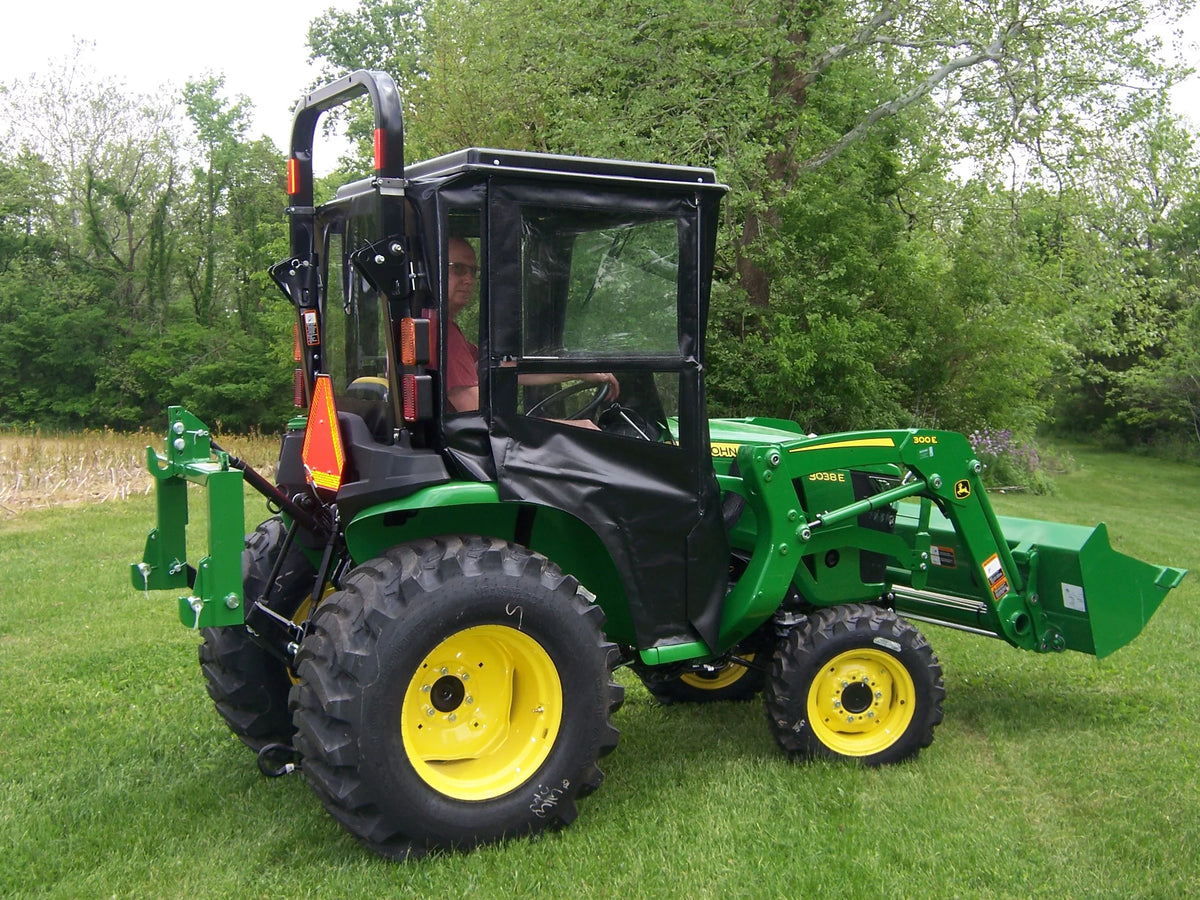 Premium Original Tractor Cab Hard Top Cab Enclosure Fits John Deere 3025E, 3032E, 3038E 2018 and Above 40410 - Great Deal!
