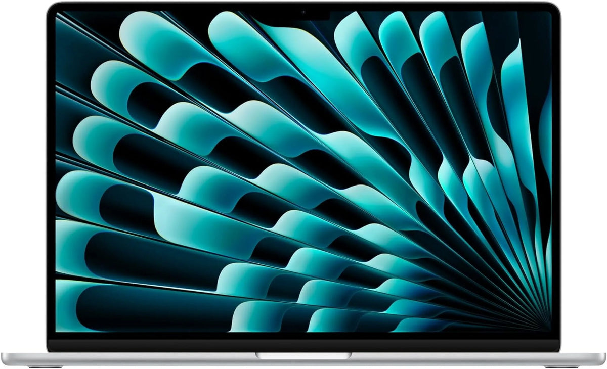 Premium 2024 Laptop_MacBookAir 15" M3with 8- CPU and 10- GPU, 8GB, 256GB SSD - Silver - Spanish Keyboard - Great Deal!
