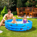 Premium Premium iMounTEK Kid Family Pool, 51x13â Inflatable Swimming Pool for 3 Kids with 4 Bottom Water Drain Plug - Great Deal!
