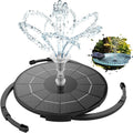 3.5W Solar Fountain Pump for Water Feature Outdoor DIY Solar Bird Bath Fountain with Multiple Nozzles, Solar Powered Water Fountain for Garden, Ponds, Fish Tank and Aquarium - Great Deal!