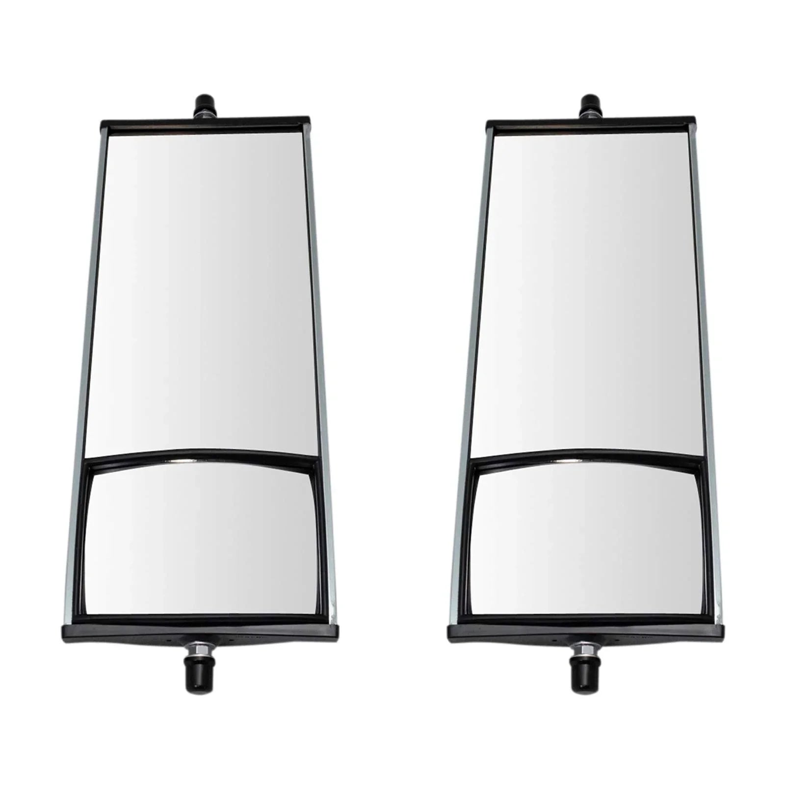 Premium TRQ 16" x 6.5" Aluminum West Coast Mirror Pair w/ Convex Glass for HD Semi Truck MRA64341 Fits select: 1986-2009,2011-2017 ISUZU NPR - Great Deal! - Great Deal!
