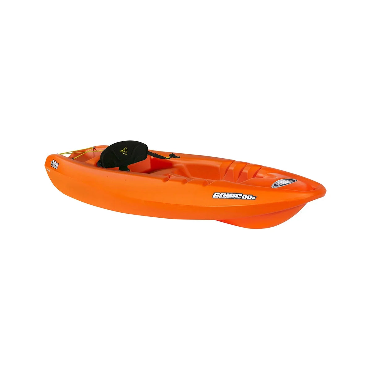 Premium Pelican - Sonic 80X - Sit-on-top Recreational Kayak - Youth Kayak - 8 ft - Orange - Great Deal!