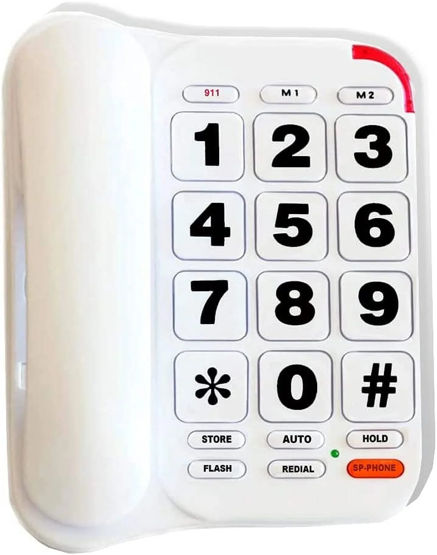 Phones for Seniors with Dementia, P-46 Amplified Corded Phone with Speakerphone for Elderly Home Landline