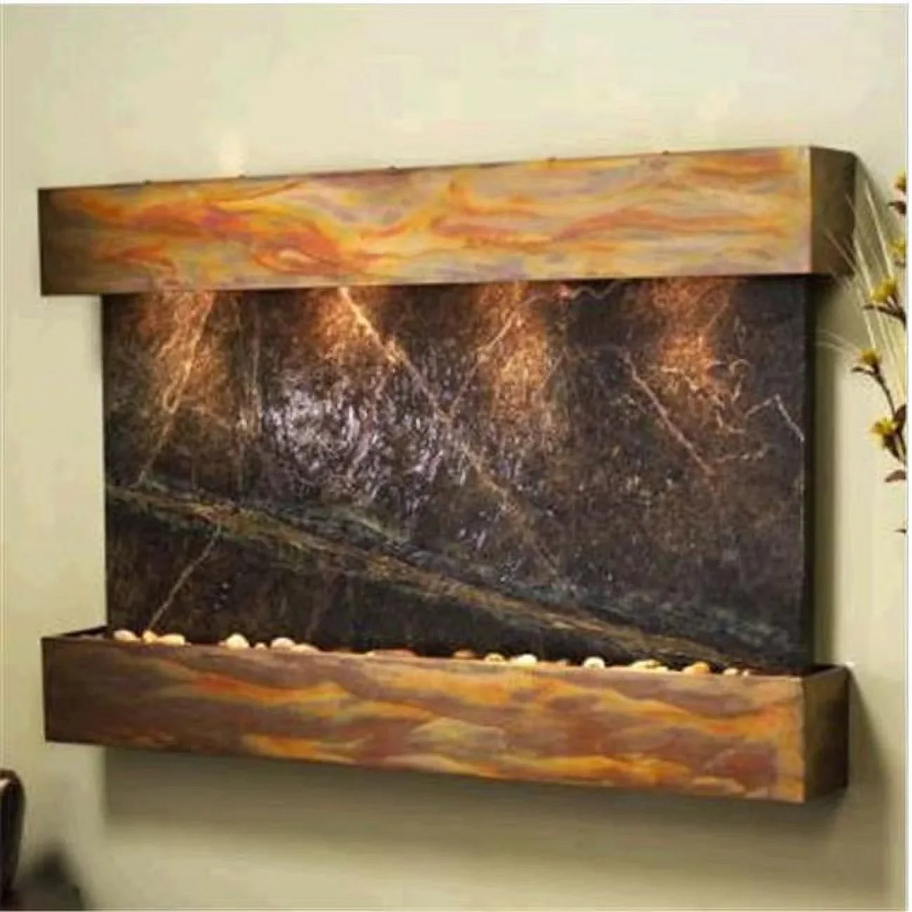 Adagio SSS1005 Sunrise Springs - Green Rainforest Marble Wall Fountain - Great Deal! - Great Deal!