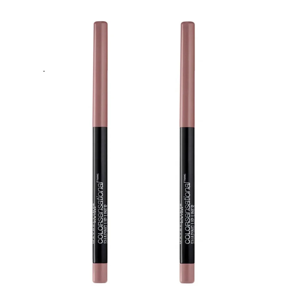 Premium Pack of 2 Maybelline New York Color Sensational Shaping Lip Liner, Dusty Rose 130 - Great Deal!