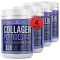 Premium Premium 4 Pack Premium Collagen Peptides Powder Hydrolyzed Anti-Aging Protein 1 LB - Great Deal!
