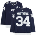 Auston Matthews Navy Toronto Maple Leafs Autographed 2022 Heritage Classic adidas Authentic Jersey - Great Deal!