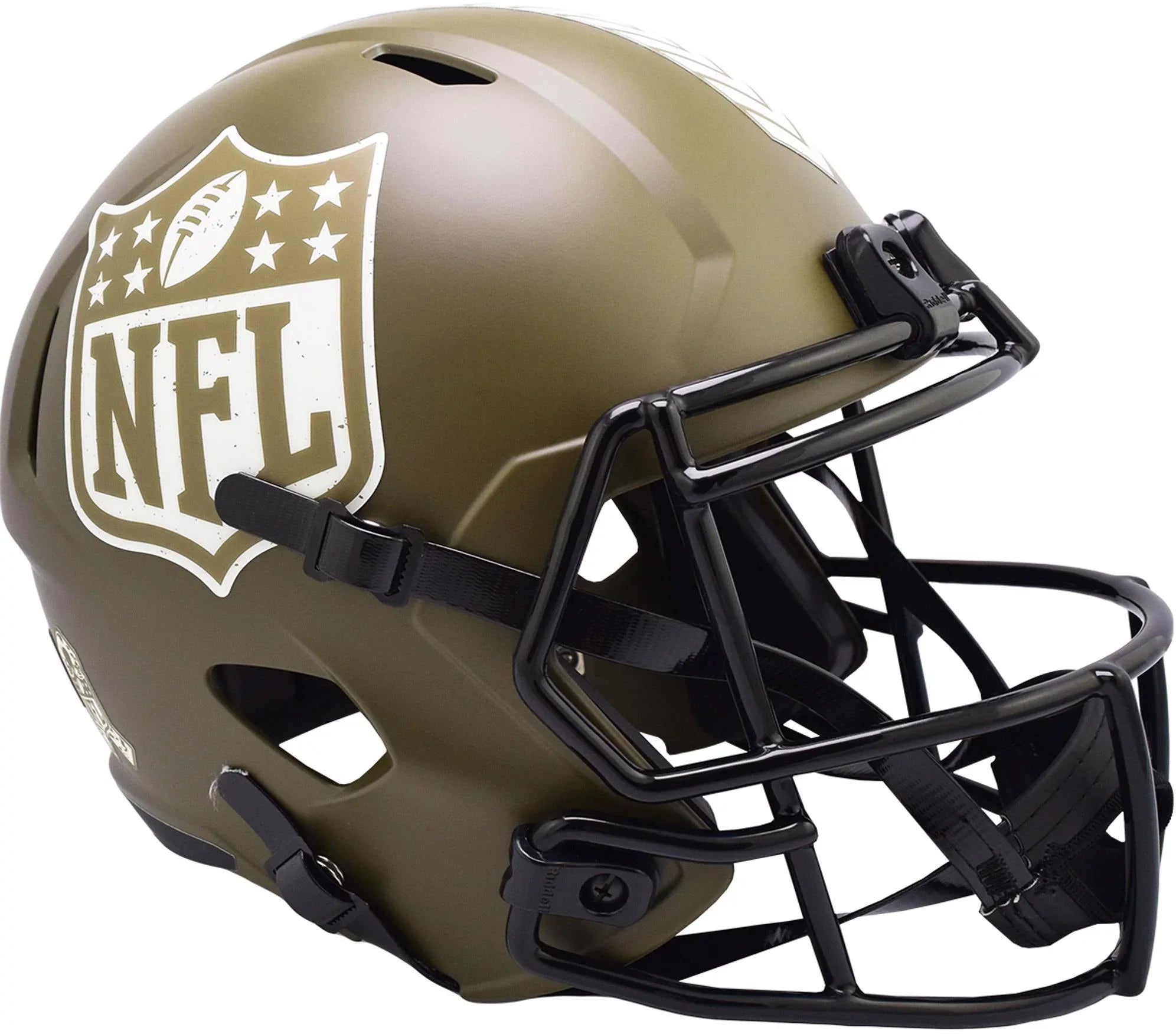 Premium NFL Shield Riddell 2022 Salute To Service Speed Replica Helmet - Great Deal! - Great Deal!