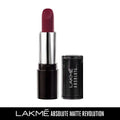 Premium Lakme Absolute Matte Revolution Lip Color, 502 Burgundy Blast, 3.5 g