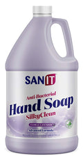 Premium Sanit Silky Clean Antibacterial Liquid Gel Hand Soap Refill - Advanced Formula with Coconut Oil and Aloe Vera - All-Natural Moisturizing Hand Wash - Made in USA, Lavender, 1 Gallon - Great Deal! - Great Deal!
