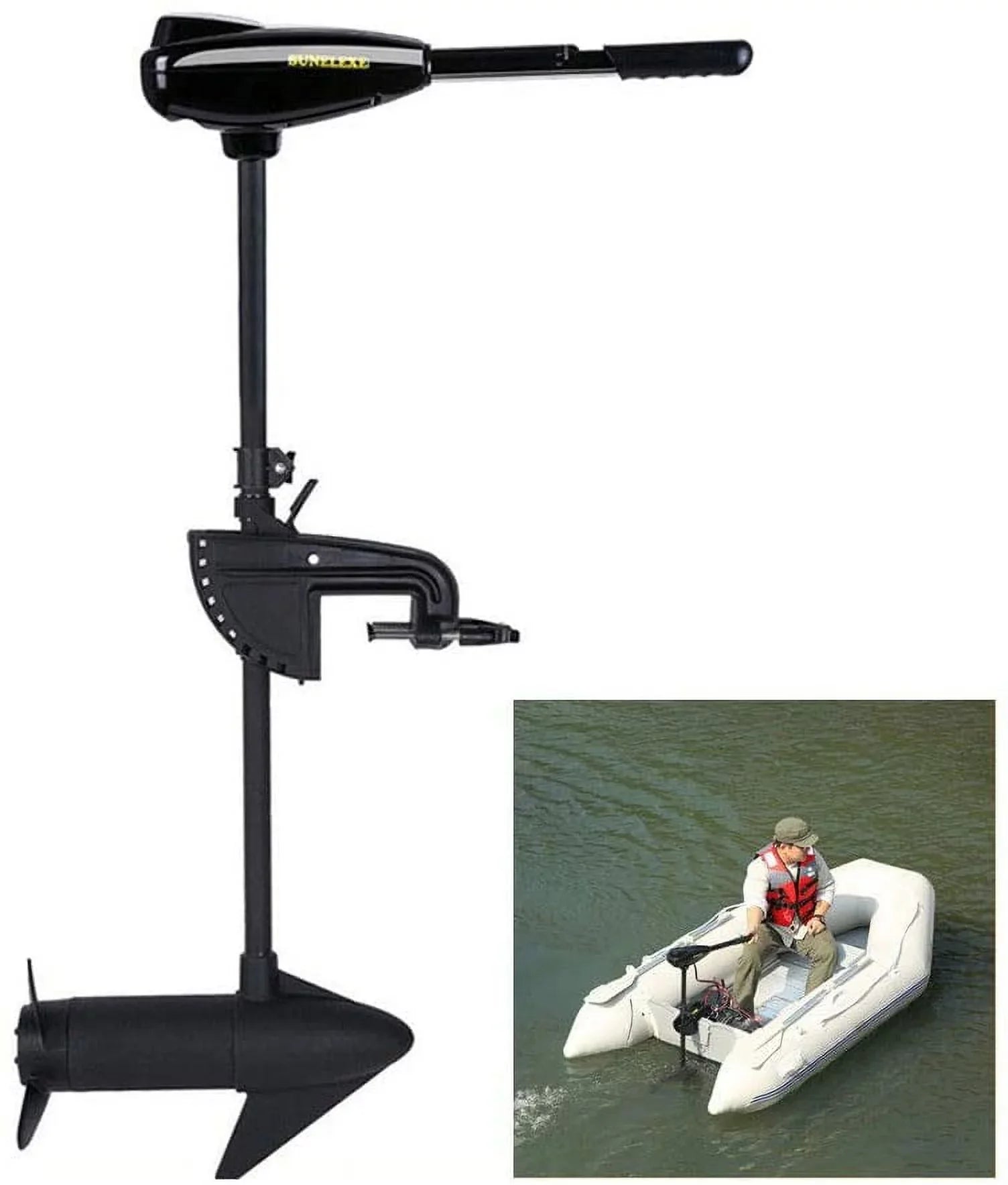 MONIPA 40LBS Thrust Electric Trolling Motor 12V Outboard Engine Boat Motor Brush Motor Trolling Motor - Great Deal!