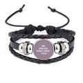 Premium Qoutes Famous People Healing Barricades Aganist Himself Bracelet Braided Leather Woven Rope Wristband - Great Deal! - Great Deal!