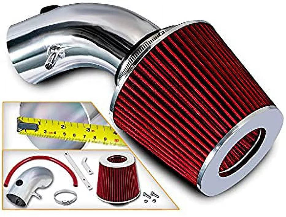 Premium Premium Rtunes Racing Short Ram Air Intake Kit + Filter Combo RED For 07-10 Chrysler Sebring / 08-10 Dodge Avenger 2.4L L4 - Great Deal!