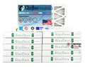 Premium Glasfloss Air Filter 10x24x2 - 2" MERV 10 - (Pack of 12) - Pleated AC or HVAC Air Filter - Furnace Air Filter - Home or Office - Made In The USA. - Great Deal!