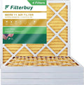 Premium Filterbuy 24x24x2 MERV 11 Pleated HVAC AC Furnace Air Filters (4-Pack) - Great Deal!