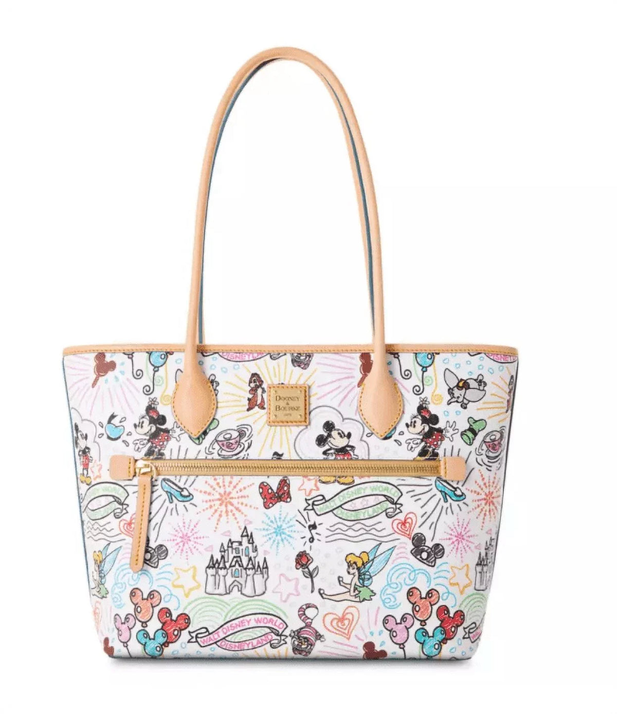 Premium Disney Parks Sketch Mickey Minnie Dooney & Bourke Tote Bag New With Tags - Great Deal! - Great Deal!