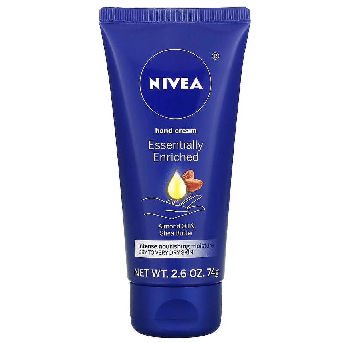 Nivea, Essentially Enriched Hand Cream, Almond Oil & Shea Butter, 2.6 oz (74 g) Pack of 4 - Great Deal! - Great Deal! - Great Deal!